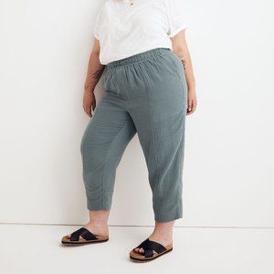 3x Plus Madewell Lightspun Pull-On Balloon Pants in Faded Slate NWT